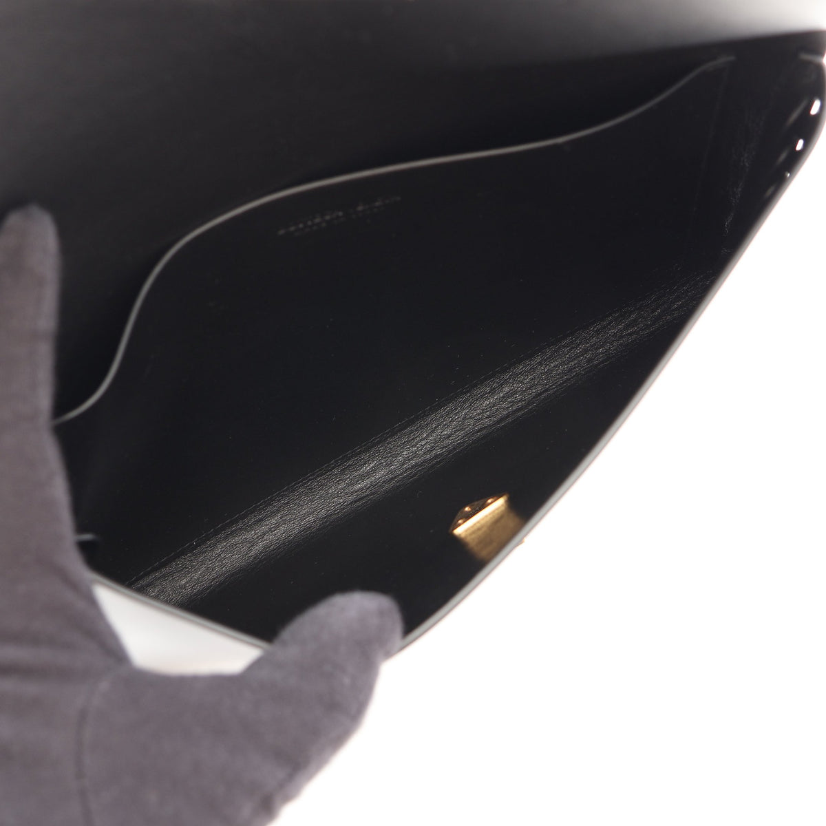 クラッチバッグ レザー ブラック ボッテガヴェネタ バッグ BOTTEGA VENETA