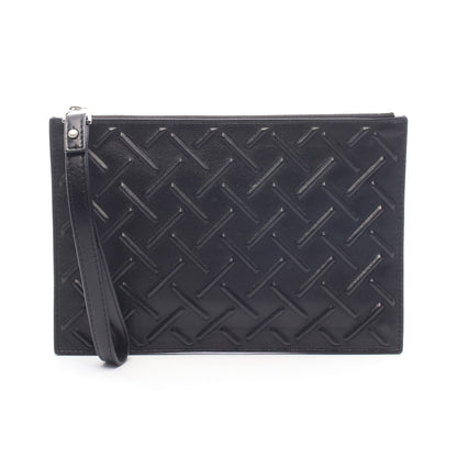 ナッパグラフィック イントレチャート クラッチバッグ レザー ブラック ボッテガヴェネタ バッグ BOTTEGA VENETA