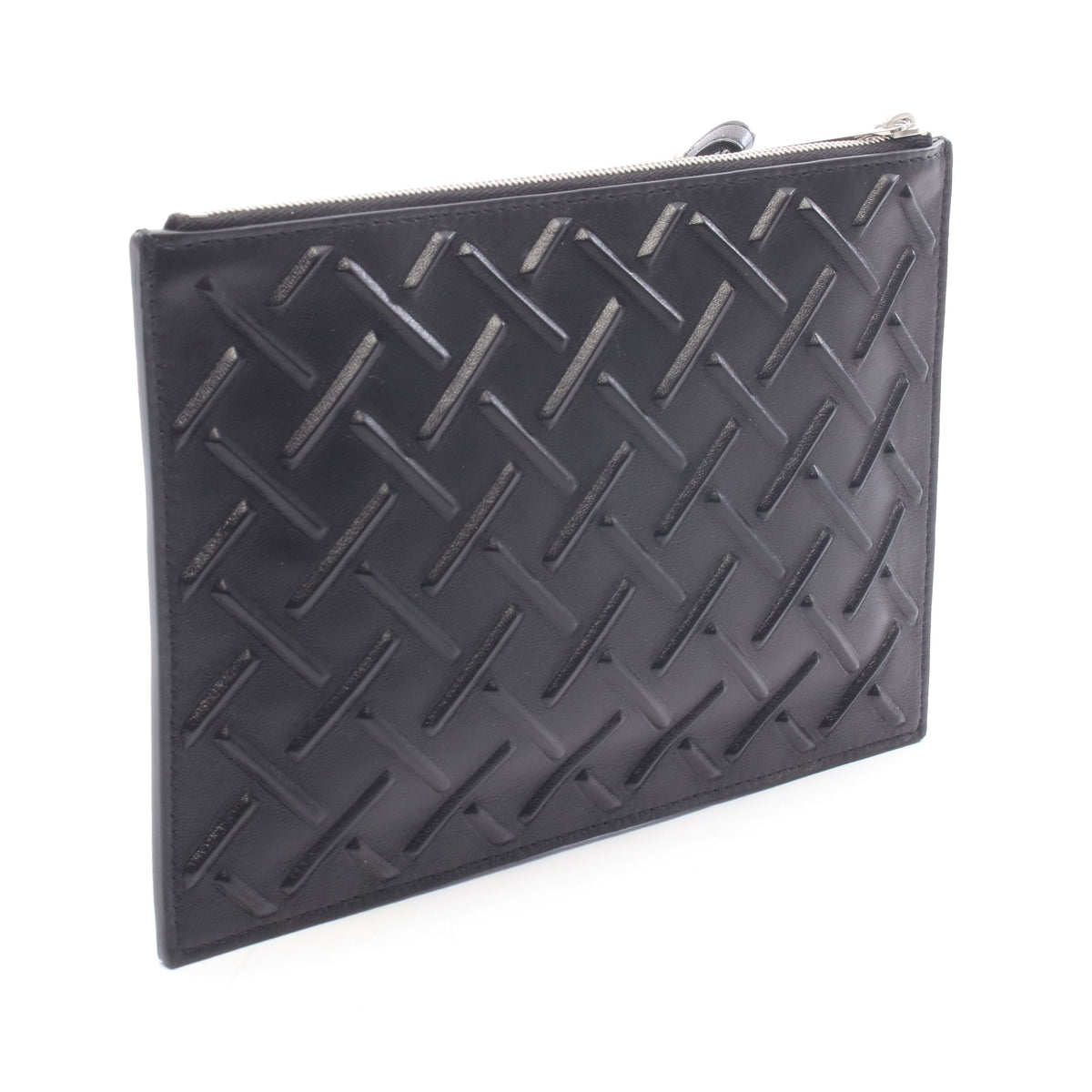 ナッパグラフィック イントレチャート クラッチバッグ レザー ブラック ボッテガヴェネタ バッグ BOTTEGA VENETA
