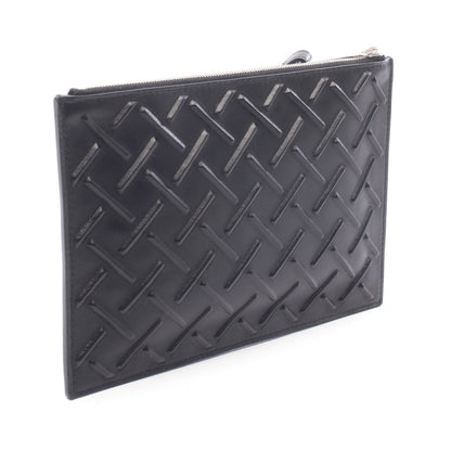 ナッパグラフィック イントレチャート クラッチバッグ レザー ブラック ボッテガヴェネタ バッグ BOTTEGA VENETA