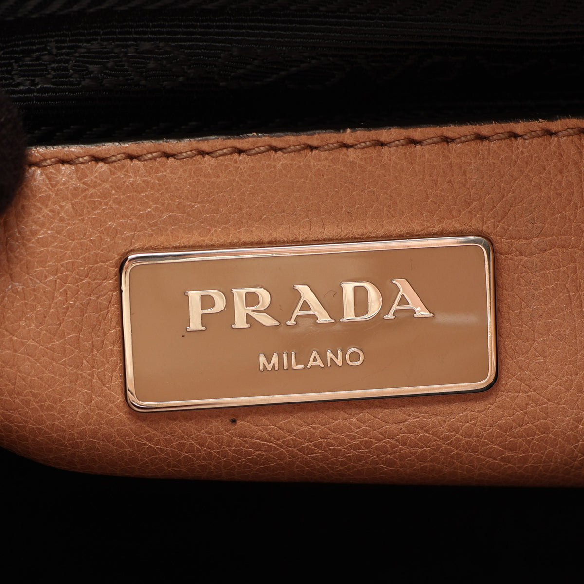 2WAY ハンドバッグ レザー ベージュ プラダ バッグ PRADA