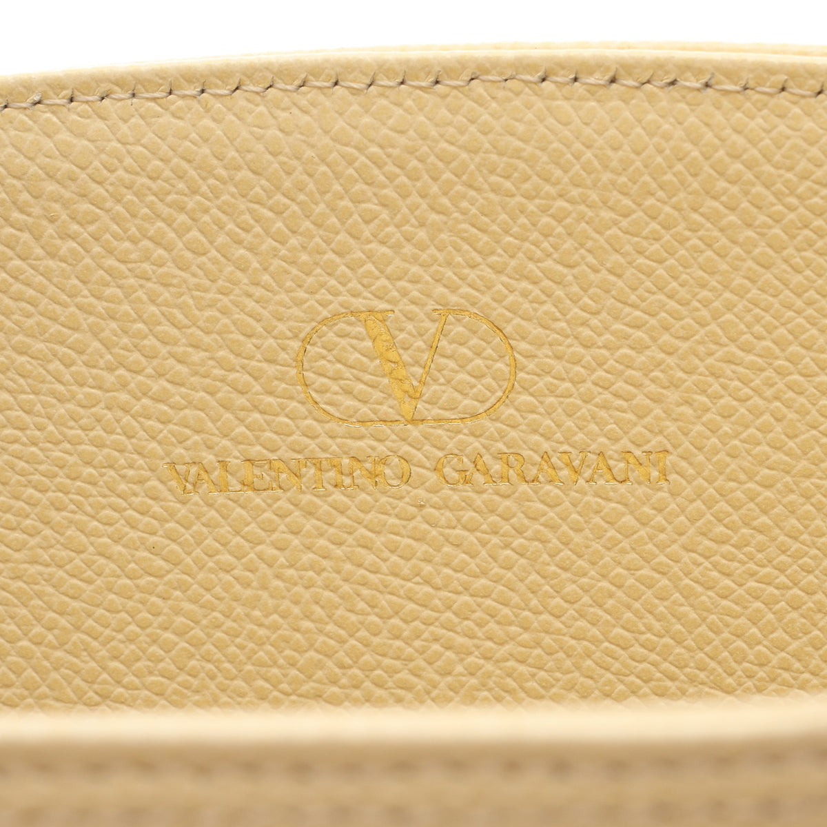 タッセル Vロゴ ハンドバッグ レザー アイボリー ヴァレンティノ バッグ VALENTINO