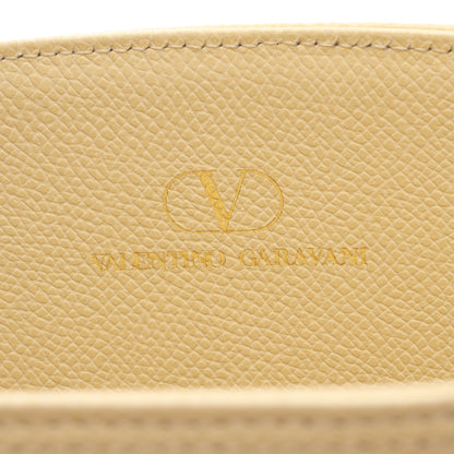 タッセル Vロゴ ハンドバッグ レザー アイボリー ヴァレンティノ バッグ VALENTINO