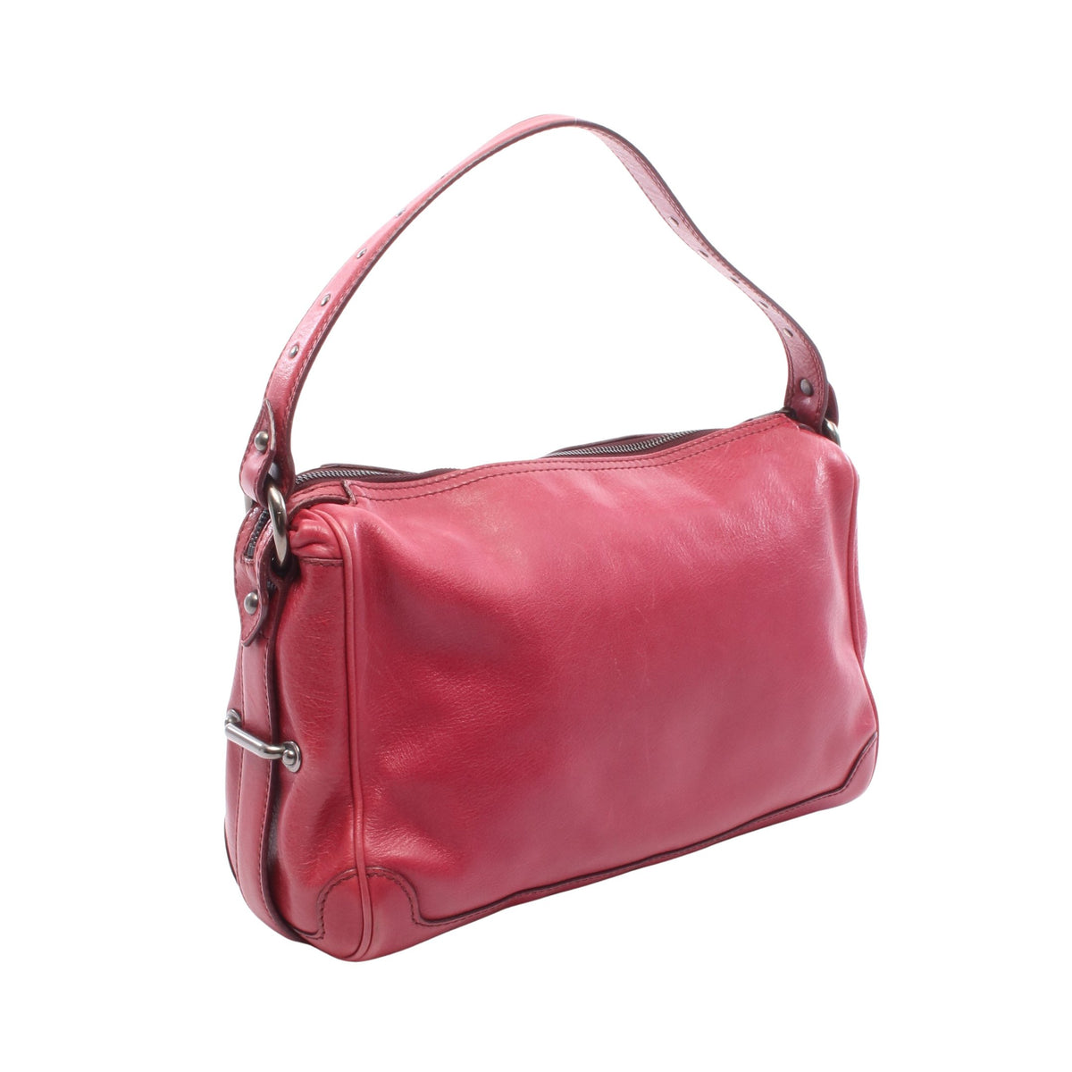 ショルダーバッグ レザー ピンクレッド セリーヌ バッグ CELINE