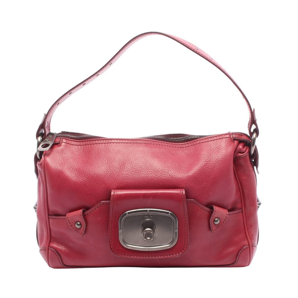 ショルダーバッグ レザー ピンクレッド セリーヌ バッグ CELINE