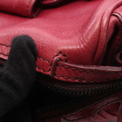ショルダーバッグ レザー ピンクレッド セリーヌ バッグ CELINE