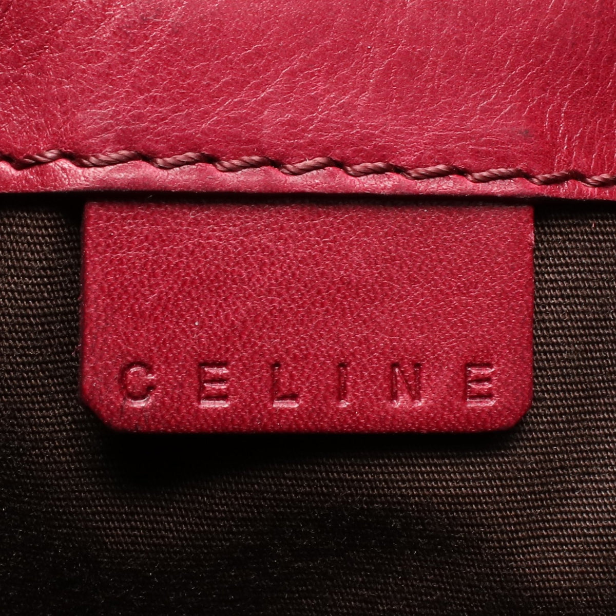 ショルダーバッグ レザー ピンクレッド セリーヌ バッグ CELINE