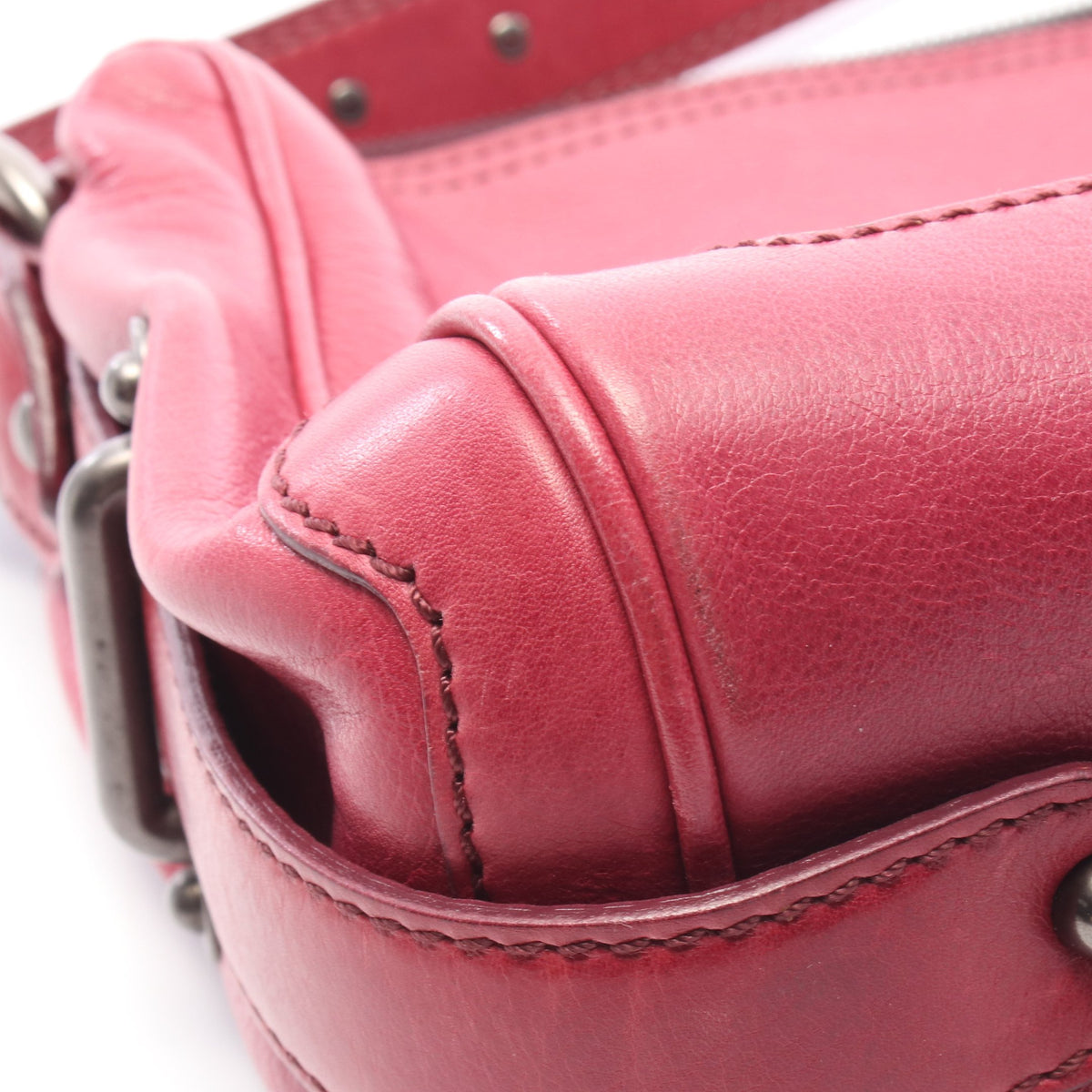 ショルダーバッグ レザー ピンクレッド セリーヌ バッグ CELINE