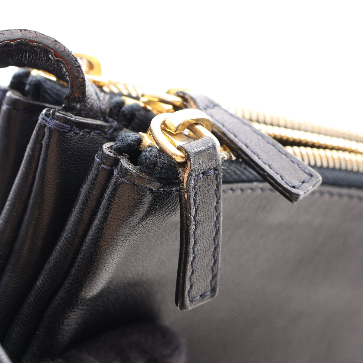 TRIO SMALL トリオ スモール ショルダーバッグ レザー ブラック セリーヌ バッグ CELINE