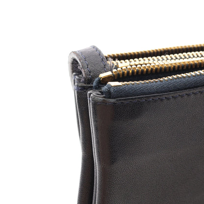 TRIO SMALL トリオ スモール ショルダーバッグ レザー ブラック セリーヌ バッグ CELINE