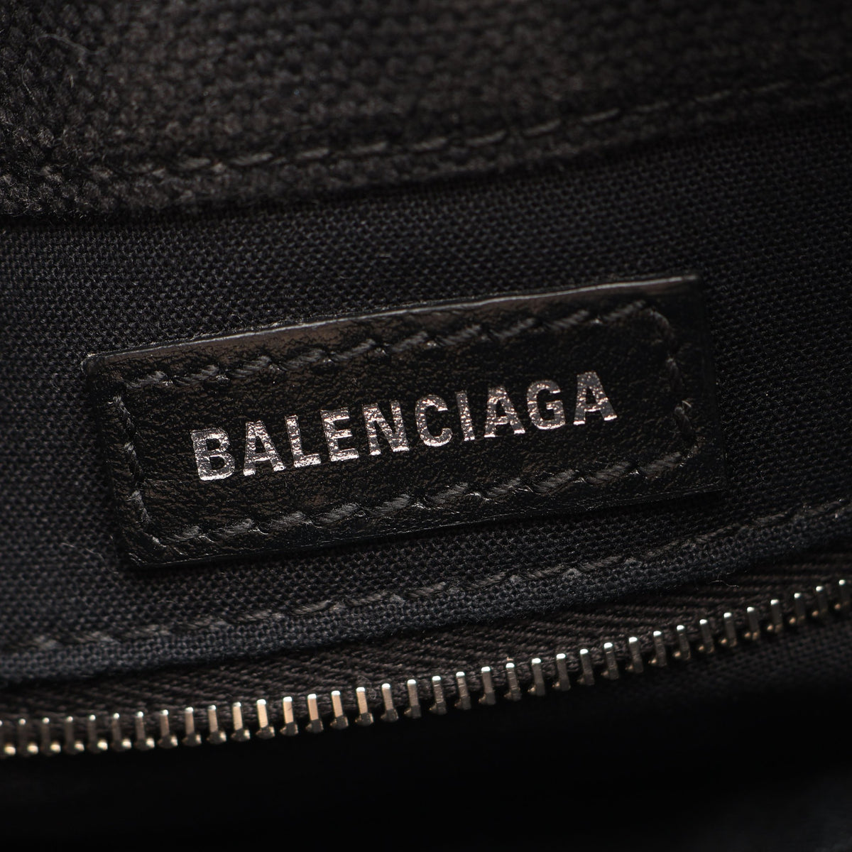 Wave XS 2WAY ハンドバッグ キャンバス ブラック バレンシアガ バッグ BALENCIAGA