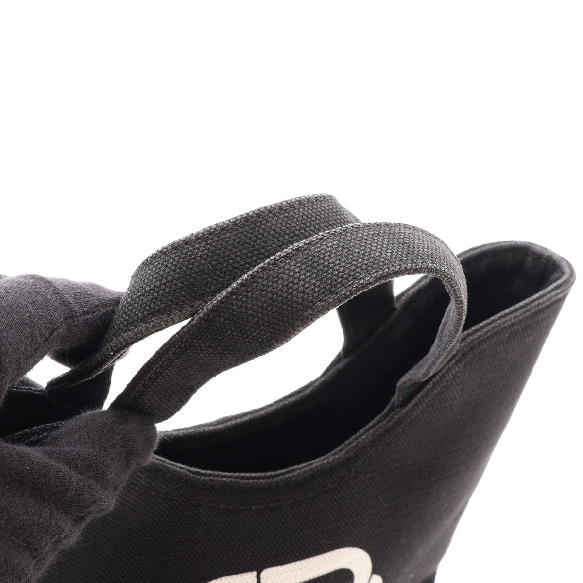 Wave XS 2WAY ハンドバッグ キャンバス ブラック バレンシアガ バッグ BALENCIAGA