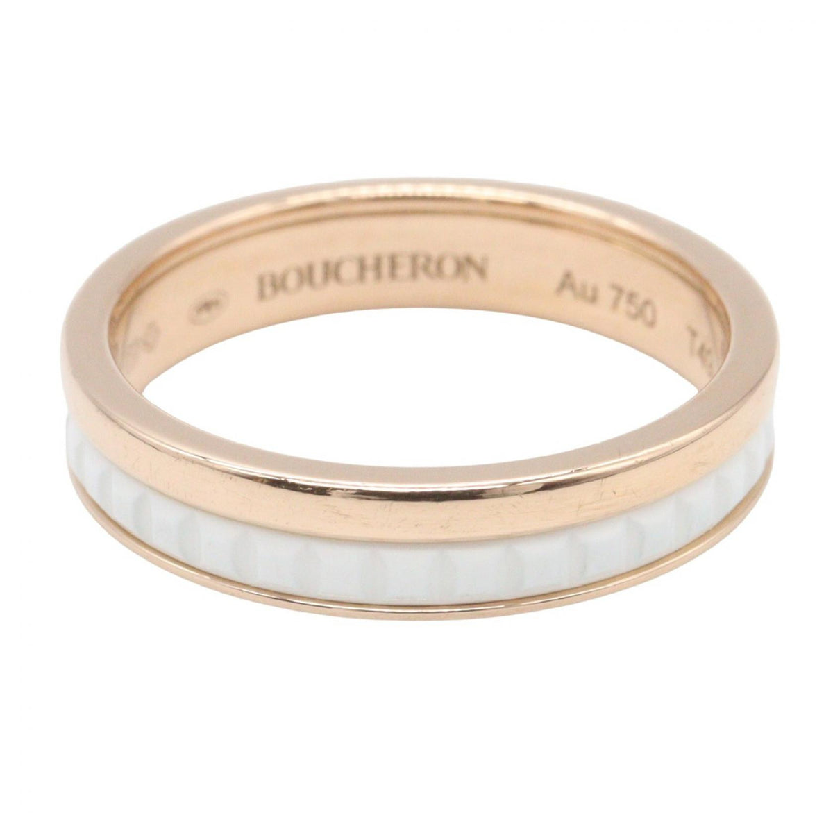 キャトル ホワイト リング リング 指輪 K18PG セラミック ピンクゴールド ホワイト ブシュロン アクセサリー Boucheron