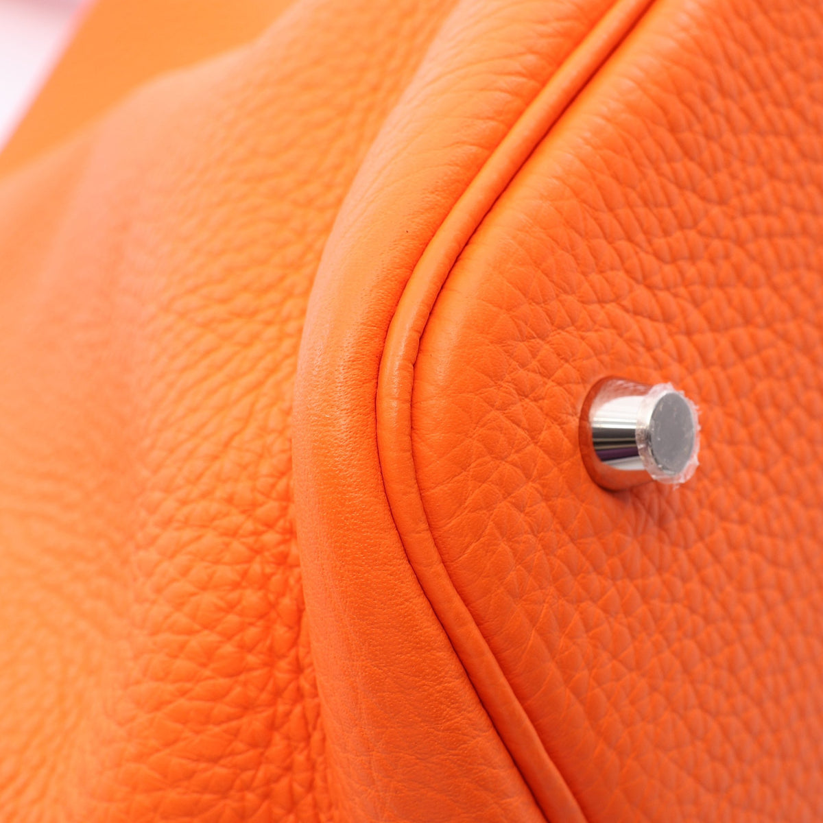 ピコタンロックMM オレンジミニアン ハンドバッグ トリヨンクレマンス オレンジ シルバー金具 K刻印 エルメス バッグ HERMES