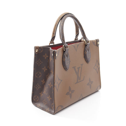 オンザゴーPM モノグラムジャイアント リバース 2WAY ハンドバッグ PVC ブラウン ベージュ ルイヴィトン バッグ LOUIS VUITTON