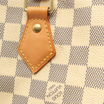スピーディ バンドリエール 30 ダミエアズール ハンドバッグ PVC レザー ホワイト ルイヴィトン バッグ LOUIS VUITTON