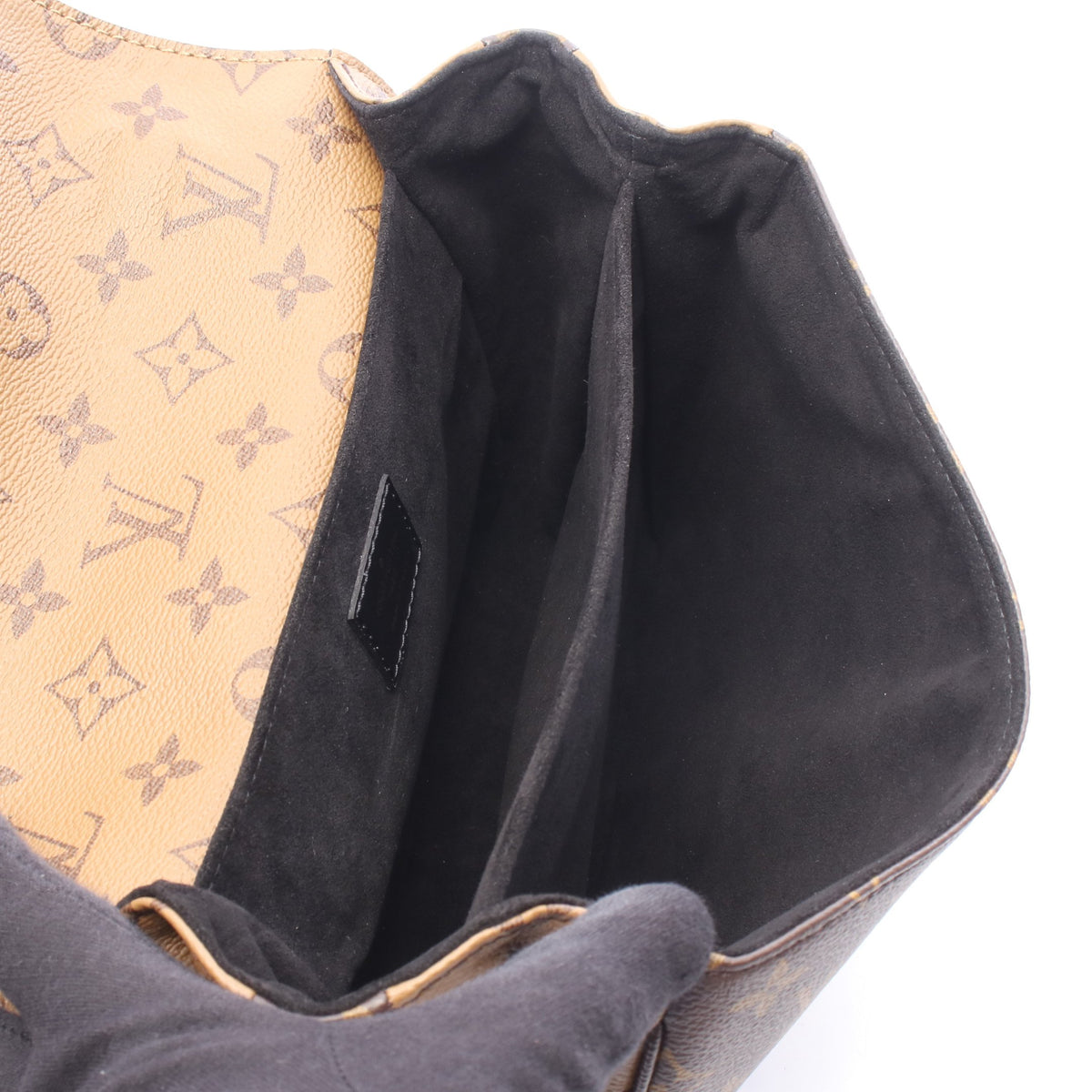 ポシェット メティス MM モノグラムリバース 2WAY ハンドバッグ PVC レザー ブラウン ブラック ルイヴィトン バッグ LOUIS VUITTON