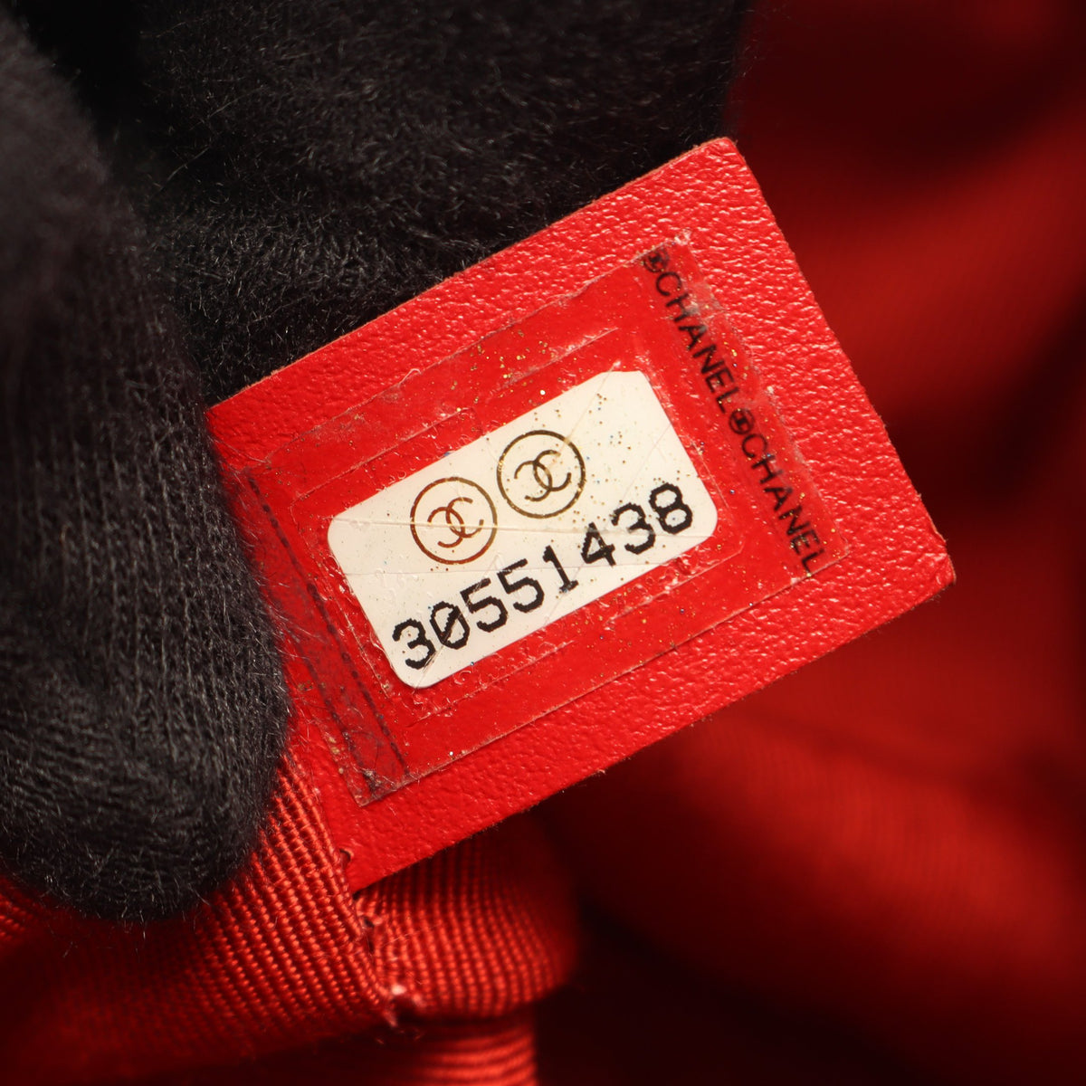 マトラッセ ドローストリング バケットバッグ 2WAY チェーンショルダーバッグ レザー レッド ゴールド金具 シャネル