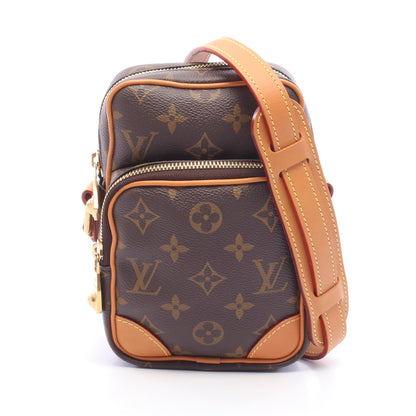 アマゾン モノグラム ショルダーバッグ PVC レザー ブラウン ルイヴィトン バッグ LOUIS VUITTON