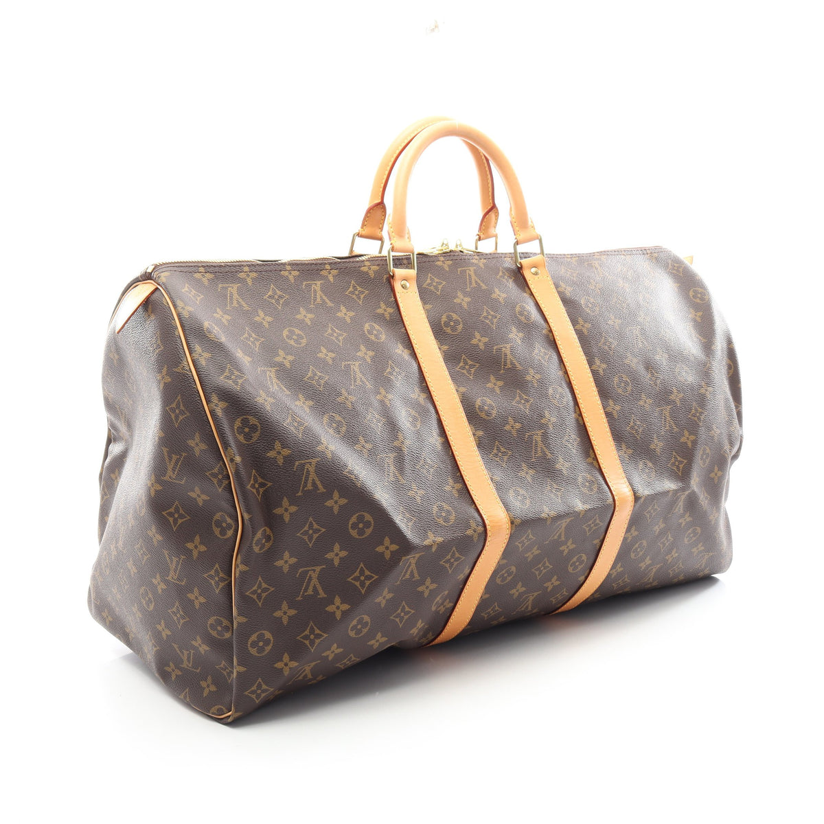 キーポル60 モノグラム ボストンバッグ PVC レザー ブラウン ルイヴィトン バッグ LOUIS VUITTON
