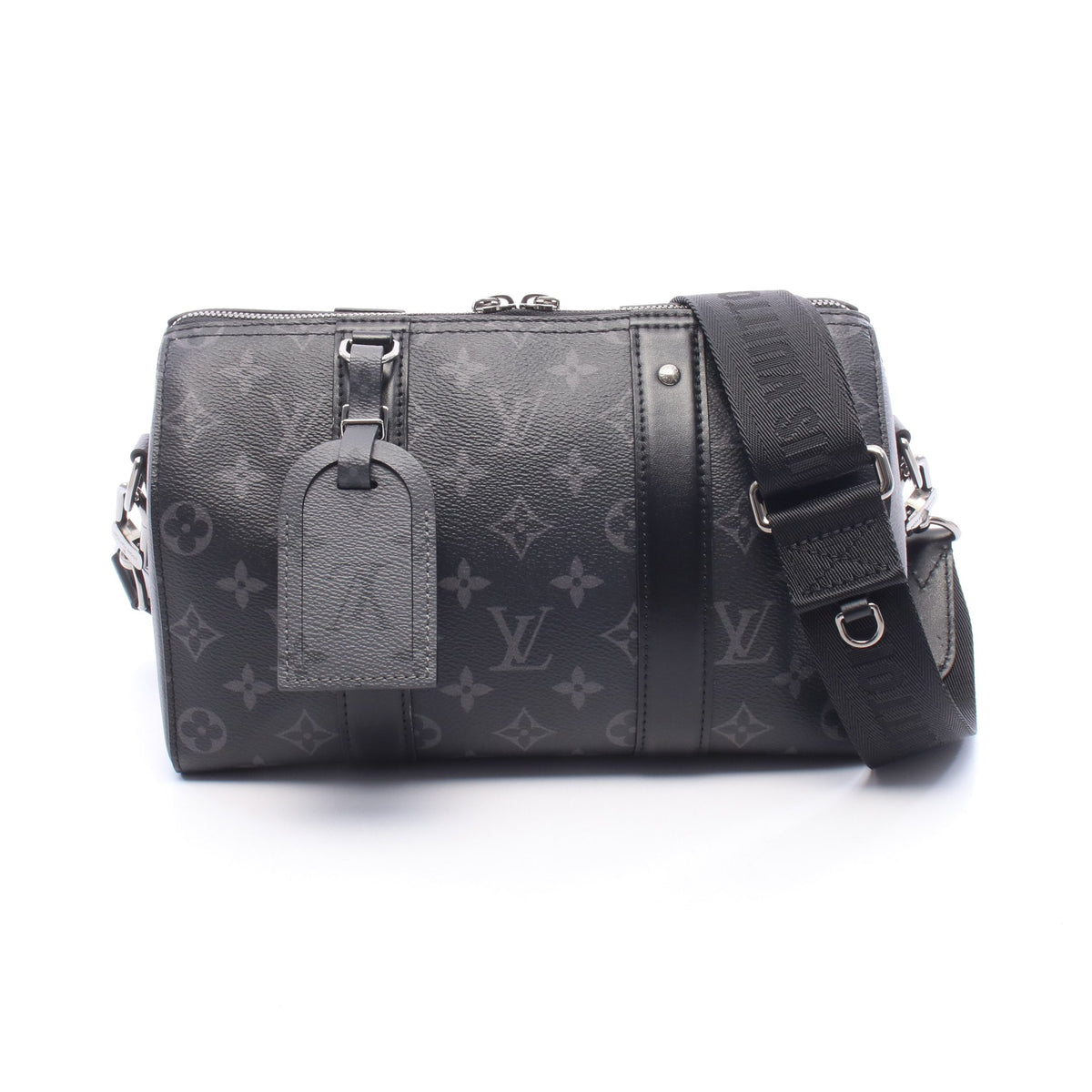 シティ キーポル モノグラムエクリプス リバース ショルダーバッグ PVC レザー ブラック グレー ルイヴィトン バッグ LOUIS VUITTON