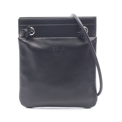 アリーヌ ミニ ショルダーバッグ ヴォースイフト ブラック シルバー金具 D刻印 エルメス バッグ HERMES