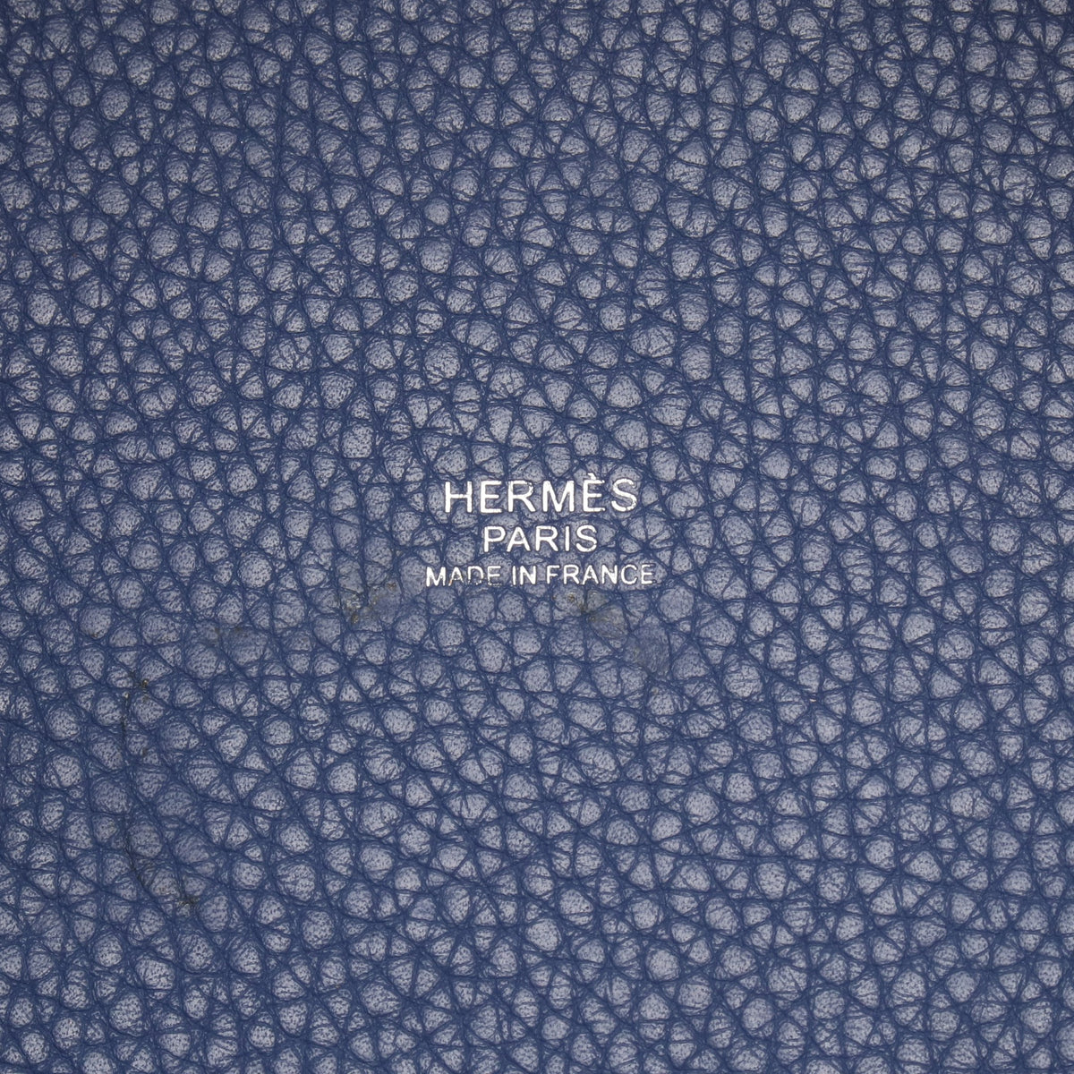 ピコタンロックPM ブルーブライトン ハンドバッグ トリヨンクレマンス ブルー シルバー金具 C刻印 エルメス バッグ HERMES