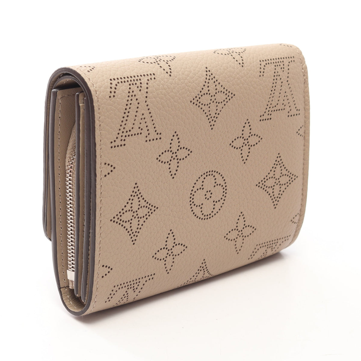 ポルトフォイユ イリス コンパクト マヒナ ガレ 二つ折り財布 レザー グレーベージュ ルイヴィトン 財布・小物 LOUIS VUITTON