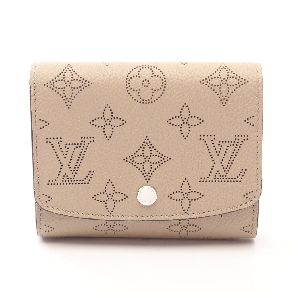 ポルトフォイユ イリス コンパクト マヒナ ガレ 二つ折り財布 レザー グレーベージュ ルイヴィトン 財布・小物 LOUIS VUITTON