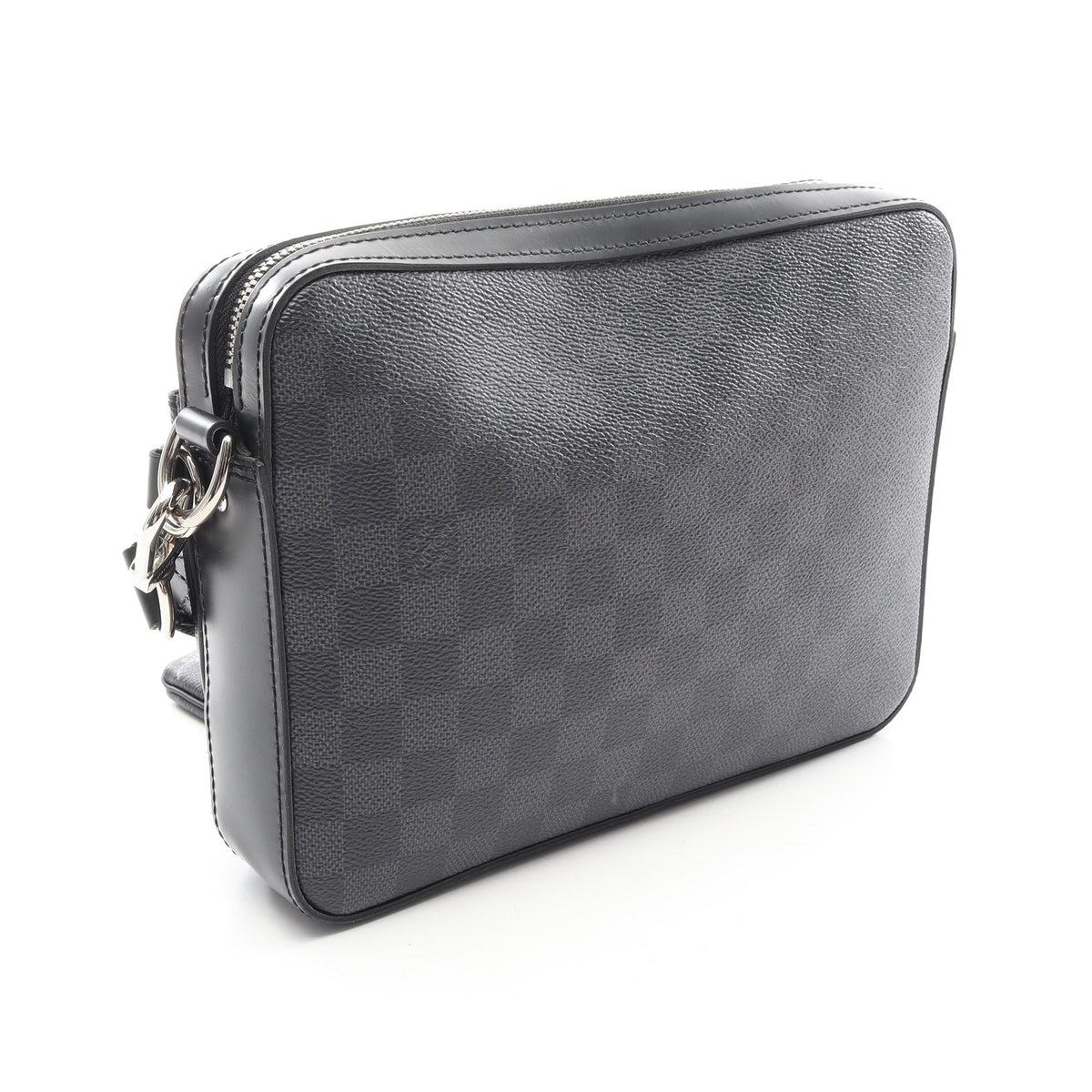 トリオ メッセンジャー ダミエグラフィット アニマルプリント ショルダーバッグ PVC レザー ブラック ルイヴィトン バッグ LOUIS VUITTON