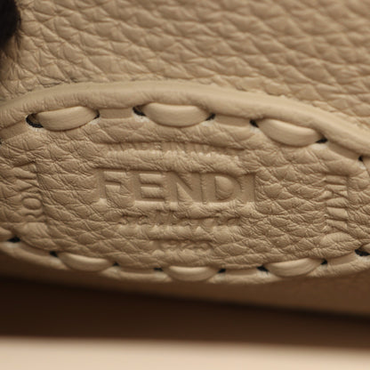 ピーカブー アイシーユー スモール セレリア ハンドバッグ レザー オフホワイト フェンディ バッグ FENDI