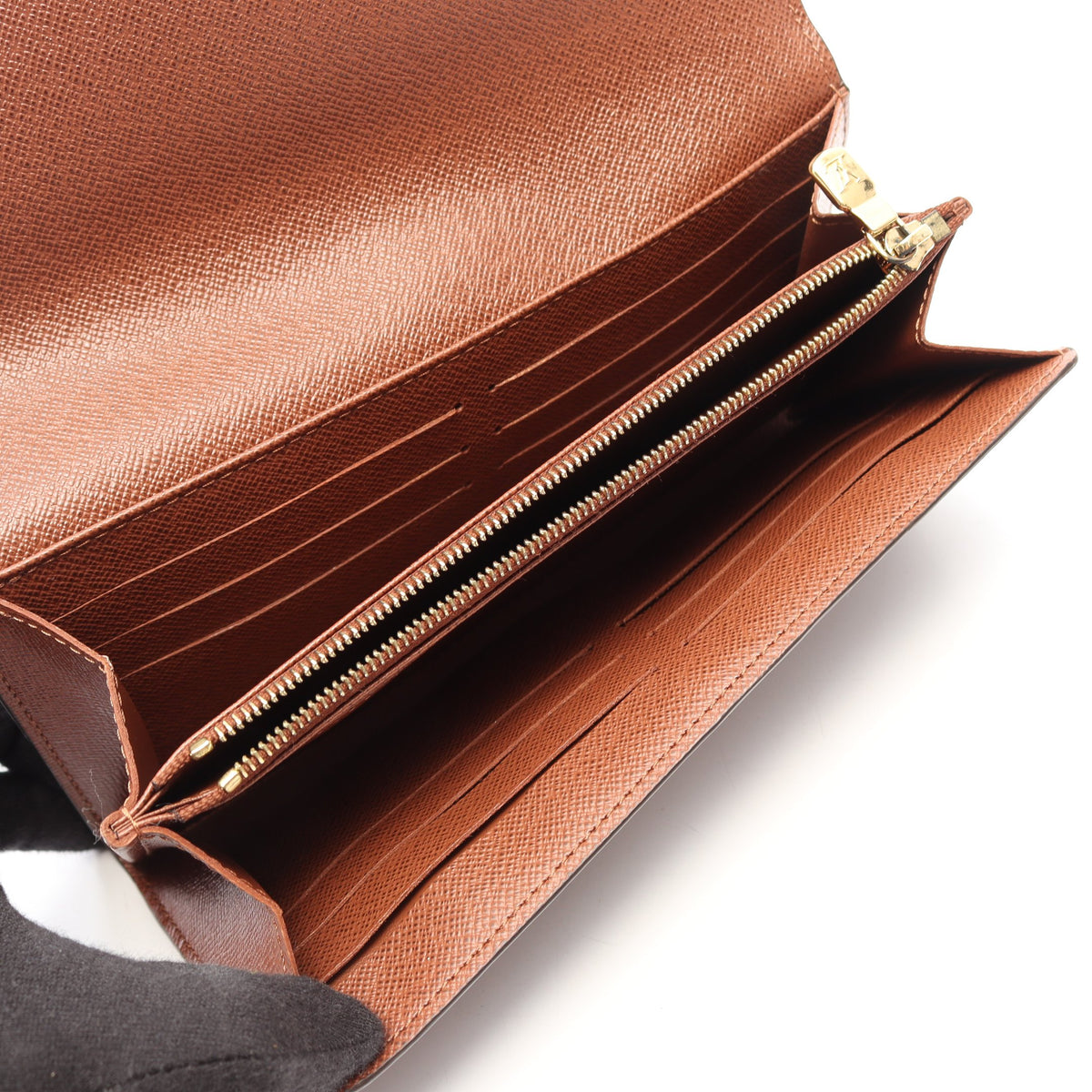 ポルトフォイユ サラ モノグラム 二つ折り長財布 PVC ブラウン ルイヴィトン 財布・小物 LOUIS VUITTON