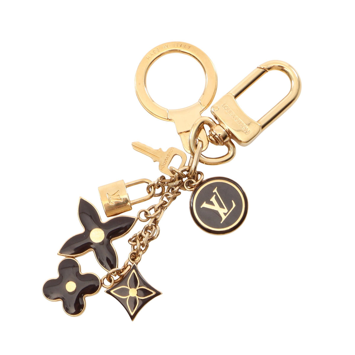 ポルトクレ パンピーユ キーホルダー バッグチャーム GP ゴールド ダークブラウン ルイヴィトン 財布・小物 LOUIS VUITTON