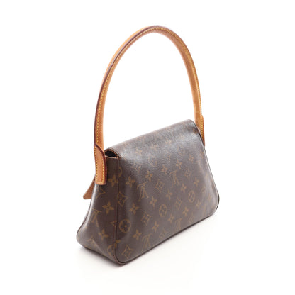 ミニルーピング モノグラム ハンドバッグ PVC レザー ブラウン ルイヴィトン バッグ LOUIS VUITTON