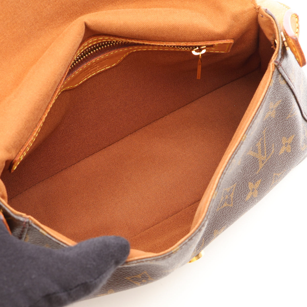 ミニルーピング モノグラム ハンドバッグ PVC レザー ブラウン ルイヴィトン バッグ LOUIS VUITTON