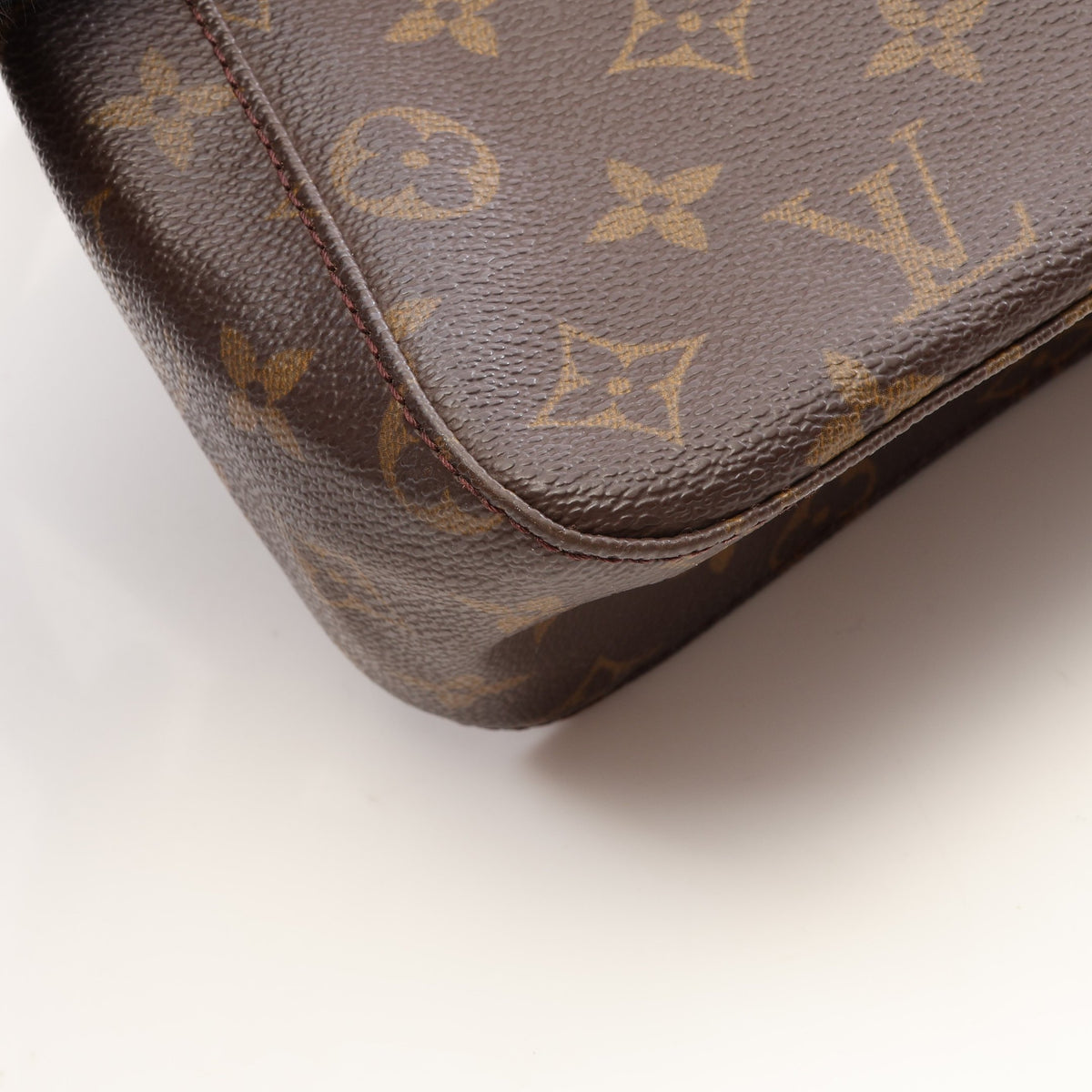 ミニルーピング モノグラム ハンドバッグ PVC レザー ブラウン ルイヴィトン バッグ LOUIS VUITTON