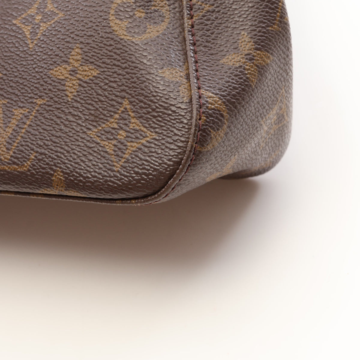 ミニルーピング モノグラム ハンドバッグ PVC レザー ブラウン ルイヴィトン バッグ LOUIS VUITTON