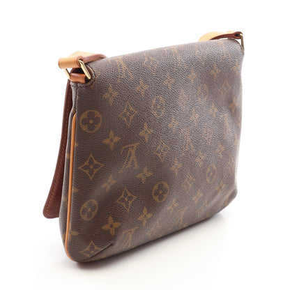ミュゼットタンゴ ショートストラップ モノグラム ショルダーバッグ PVC レザー ブラウン ルイヴィトン バッグ LOUIS VUITTON