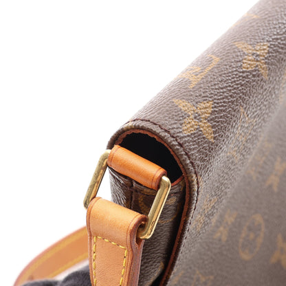 ミュゼットタンゴ ショートストラップ モノグラム ショルダーバッグ PVC レザー ブラウン ルイヴィトン バッグ LOUIS VUITTON