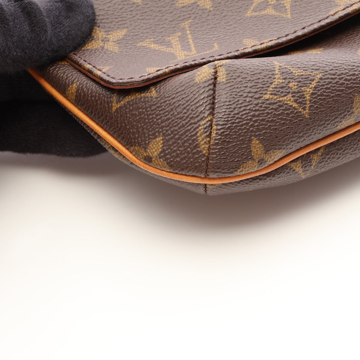 ミュゼットタンゴ ショートストラップ モノグラム ショルダーバッグ PVC レザー ブラウン ルイヴィトン バッグ LOUIS VUITTON