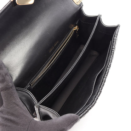 MATELASSE マテラッセ チェーンショルダーバッグ レザー ブラック ミュウミュウ バッグ miu miu