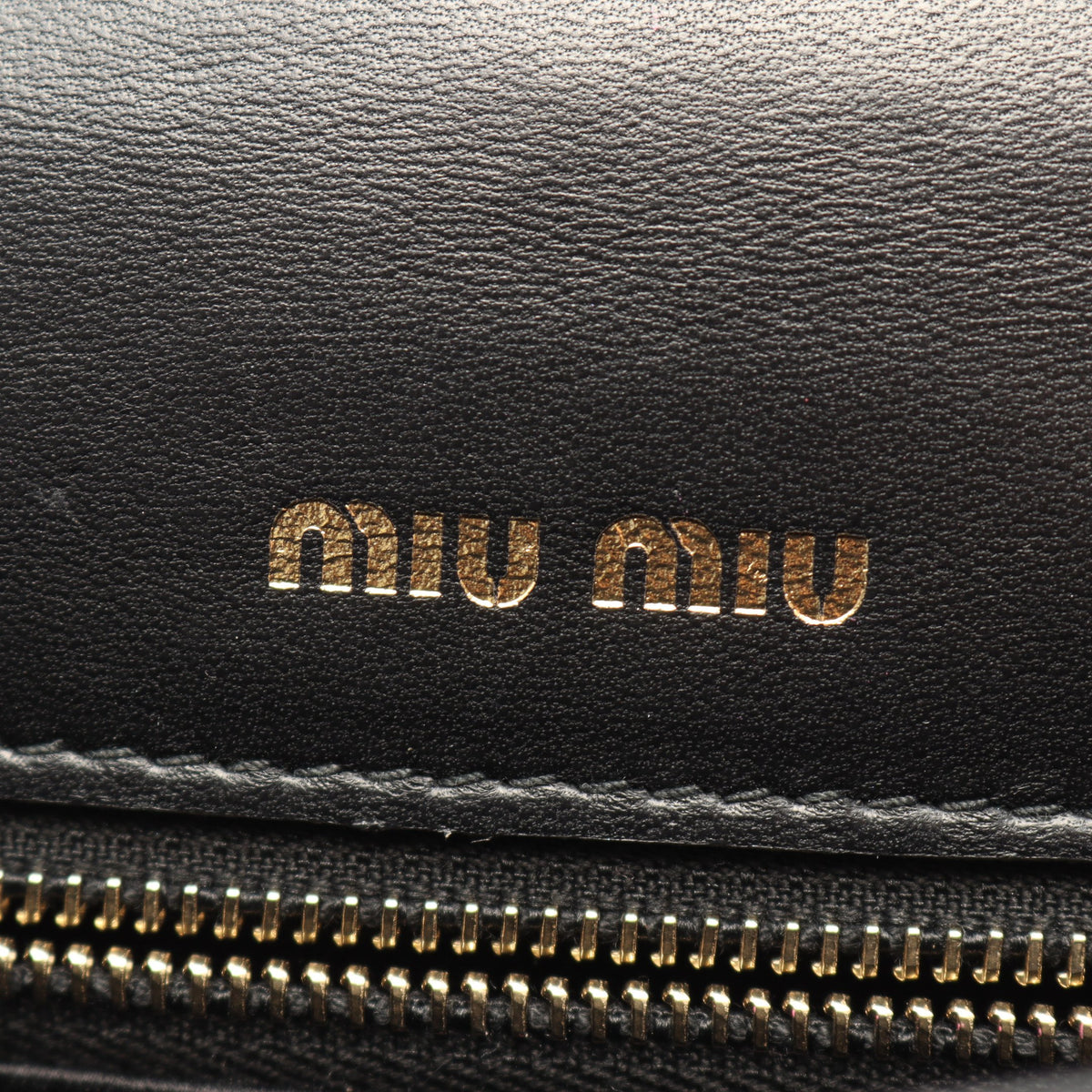 MATELASSE マテラッセ チェーンショルダーバッグ レザー ブラック ミュウミュウ バッグ miu miu