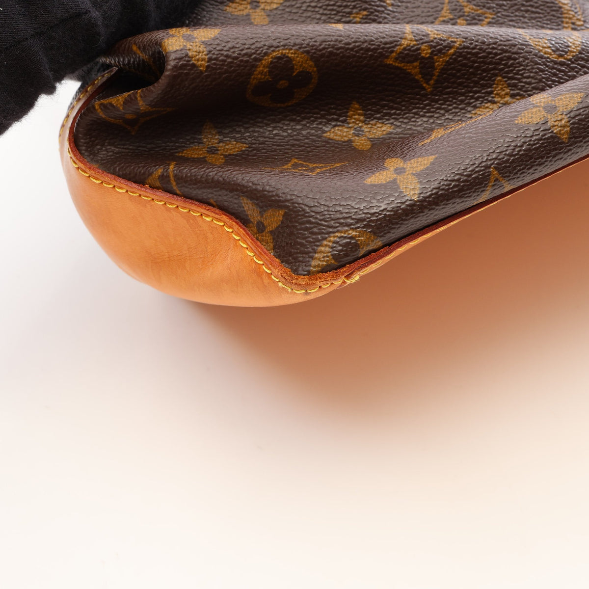 カバメゾ モノグラム ショルダーバッグ トートバッグ PVC レザー ブラウン ルイヴィトン バッグ LOUIS VUITTON