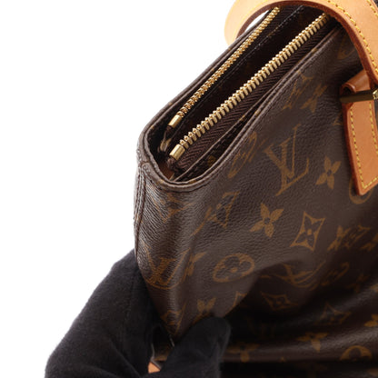 カバメゾ モノグラム ショルダーバッグ トートバッグ PVC レザー ブラウン ルイヴィトン バッグ LOUIS VUITTON