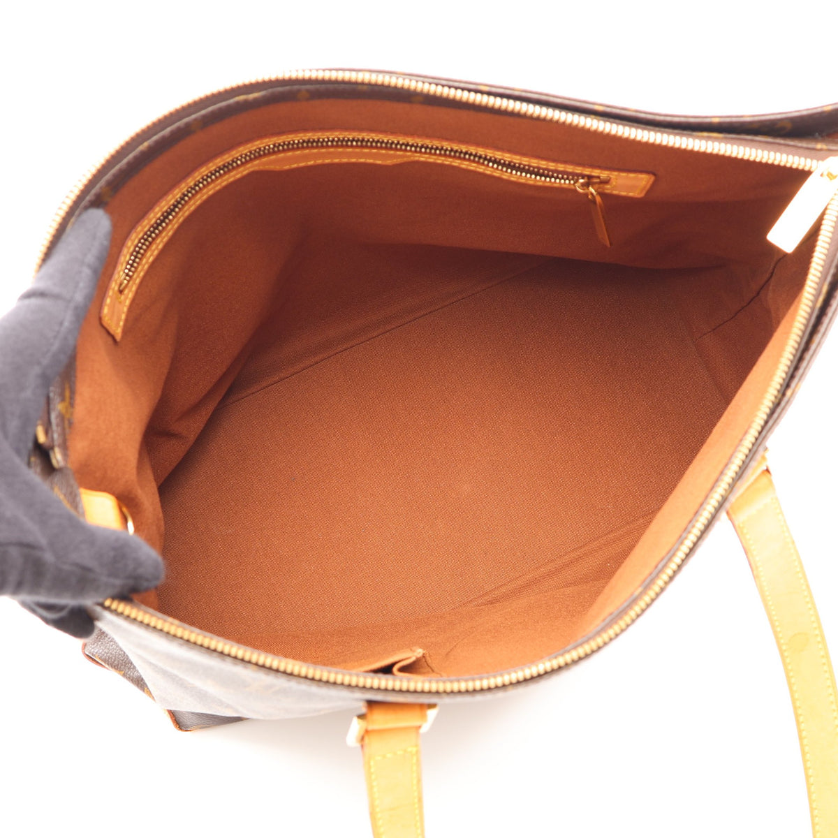 カバメゾ モノグラム ショルダーバッグ トートバッグ PVC レザー ブラウン ルイヴィトン バッグ LOUIS VUITTON