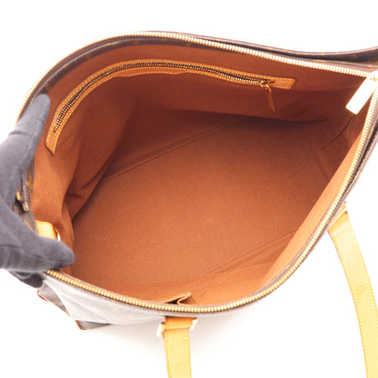 カバメゾ モノグラム ショルダーバッグ トートバッグ PVC レザー ブラウン ルイヴィトン バッグ LOUIS VUITTON