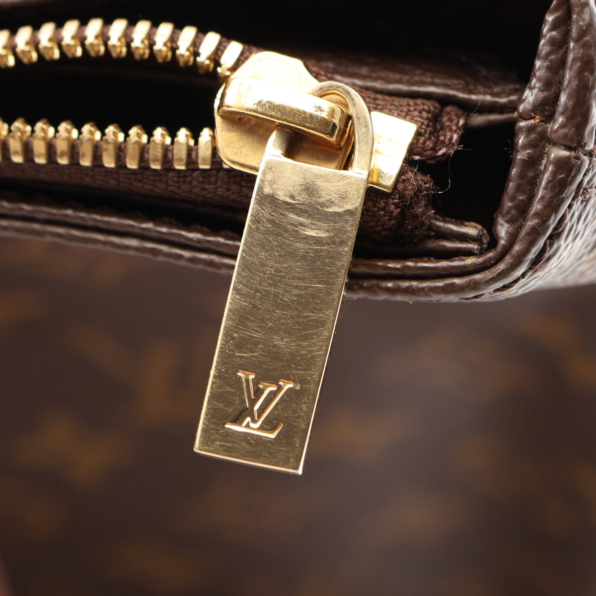 カバメゾ モノグラム ショルダーバッグ トートバッグ PVC レザー ブラウン ルイヴィトン バッグ LOUIS VUITTON