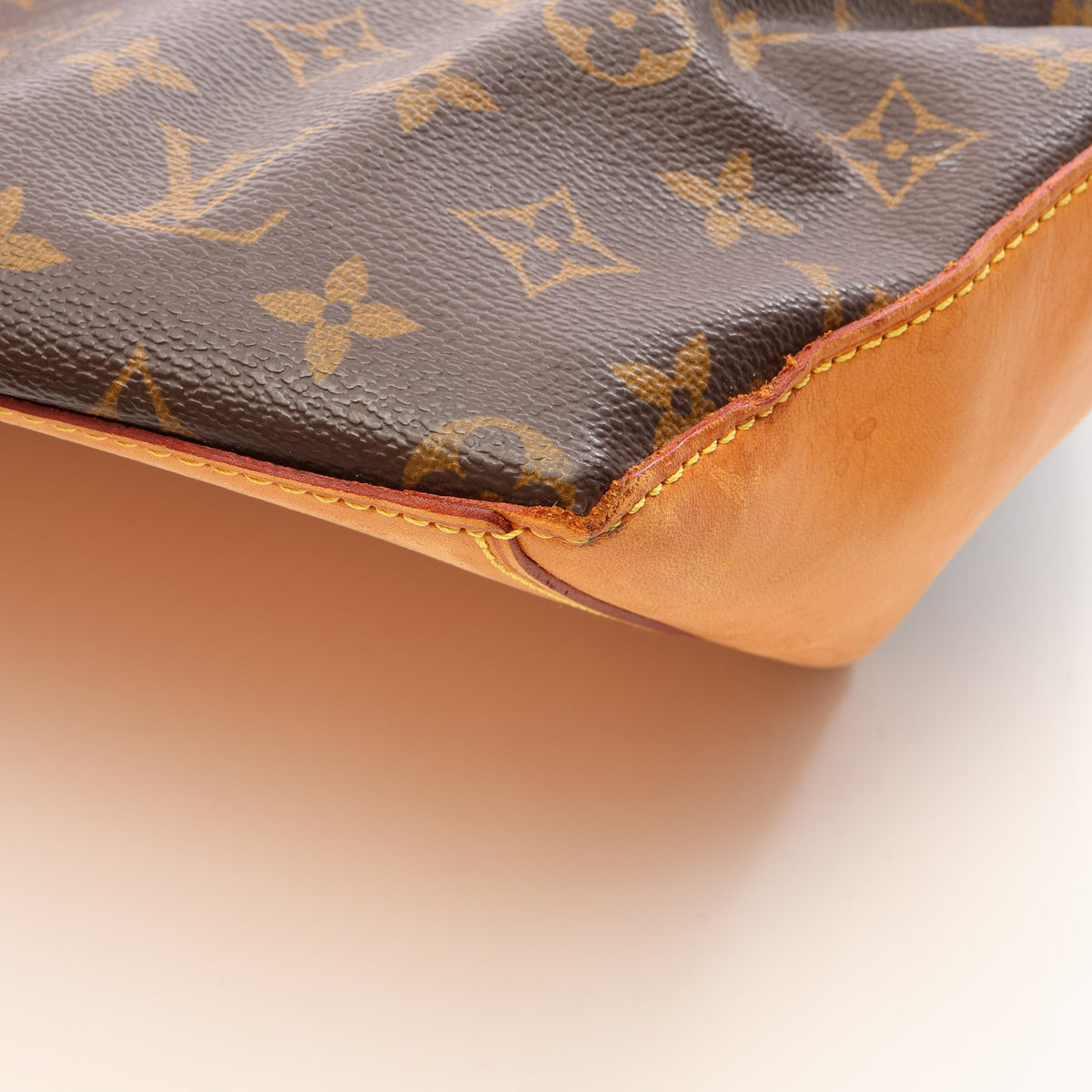 カバメゾ モノグラム ショルダーバッグ トートバッグ PVC レザー ブラウン ルイヴィトン バッグ LOUIS VUITTON