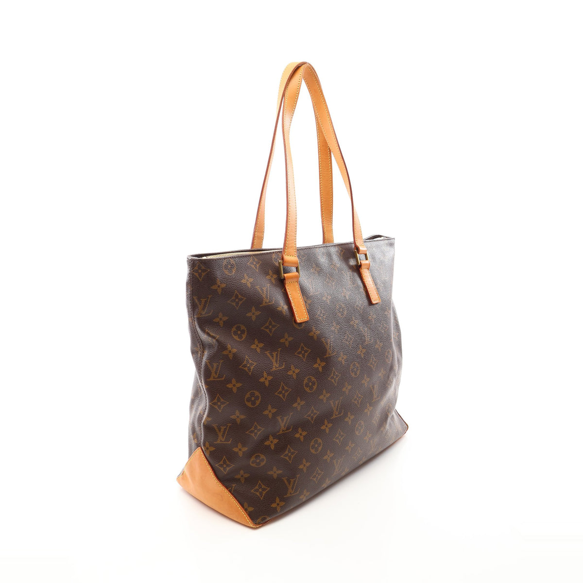 カバメゾ モノグラム ショルダーバッグ トートバッグ PVC レザー ブラウン ルイヴィトン バッグ LOUIS VUITTON