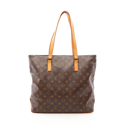 カバメゾ モノグラム ショルダーバッグ トートバッグ PVC レザー ブラウン ルイヴィトン バッグ LOUIS VUITTON